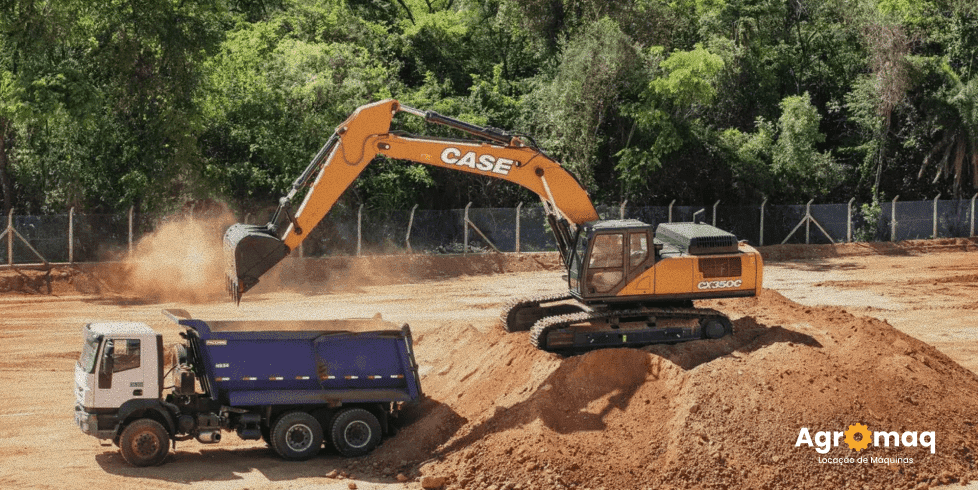 Locação de Máquinas Pesadas, Aluguel de Escavadeiras, Motoniveladoras e Tratores
