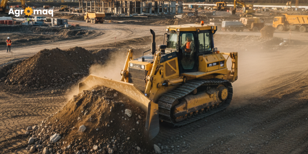 Locação de Máquinas Pesadas, Aluguel de Escavadeiras, Motoniveladoras e Tratores